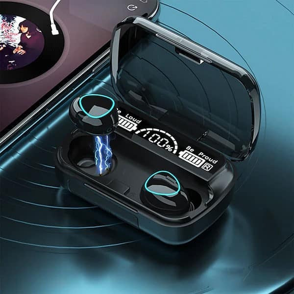 M10 Wireless ear buds Build in Power Bank