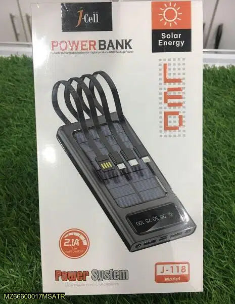 Solar Energy Power Bank J-118 10000mAh