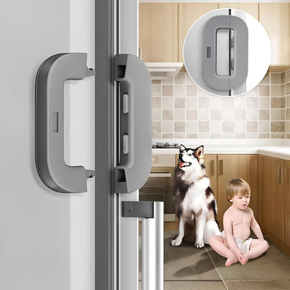 Refrigerator Door Lock Child Safety Refrigerator Double Safety Button