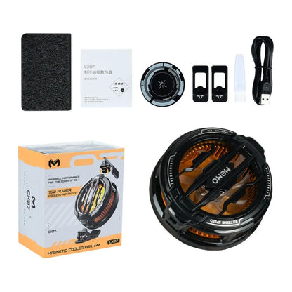 MEMO CX07 Magnetic Phone Radiator Phone Cooling Fan Case Cold Wind Handle Fan for PUBG Phone Cooler Phone Cooling Fan Case
