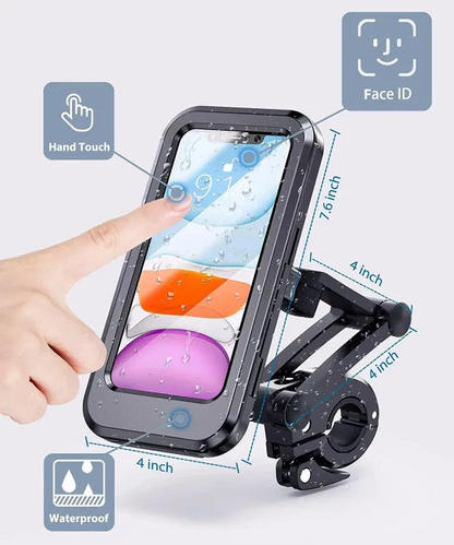 Waterproof Motorcycle Phone Holder Universal Bike Mount