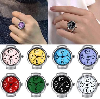 Quartz Watch Rings Vintage Punk Elastic Stretchy Finger Watch Rings