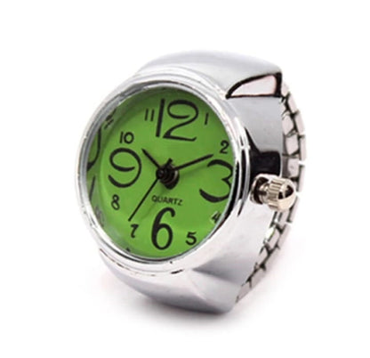 Quartz Watch Rings Vintage Punk Elastic Stretchy Finger Watch Rings