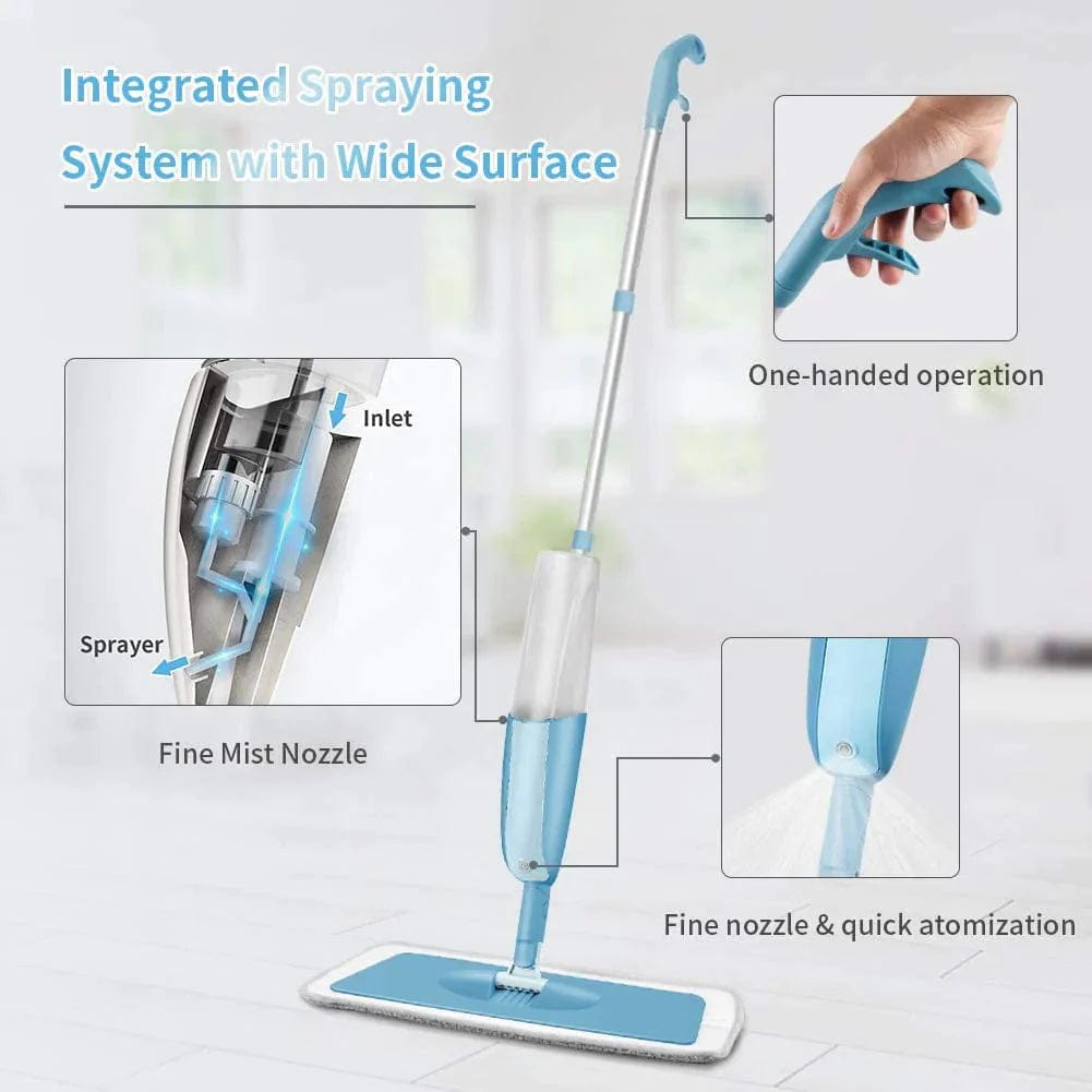 Water Spray Mop with Extendable Handle | Microfiber Mop For Floor
