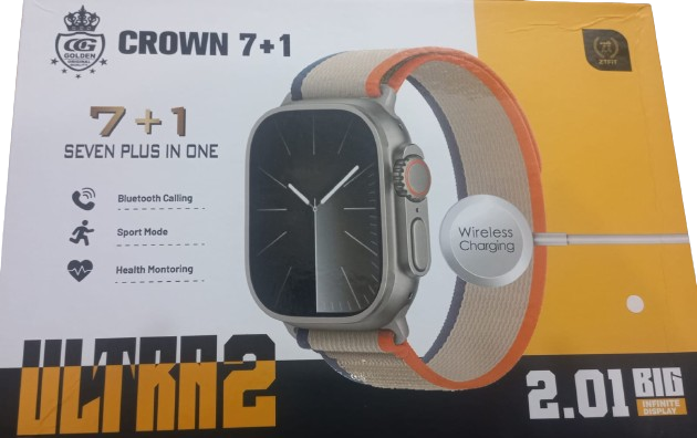 Crown 7+1 Ultra 2 Smart Watch  2.01 BIG