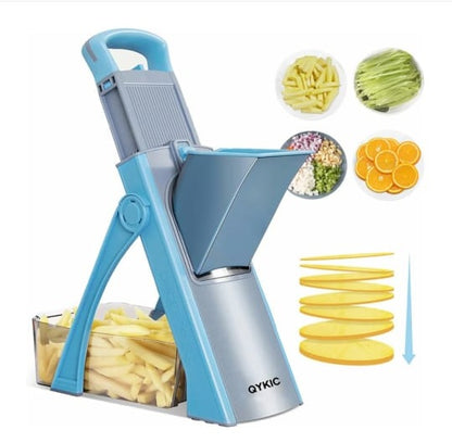 5-in-1 Multifunctional Vegetable Cutter and Slicer | Mandoline Vegetable Cutter Slicer Chopper |  Kitchen Shredder Grater