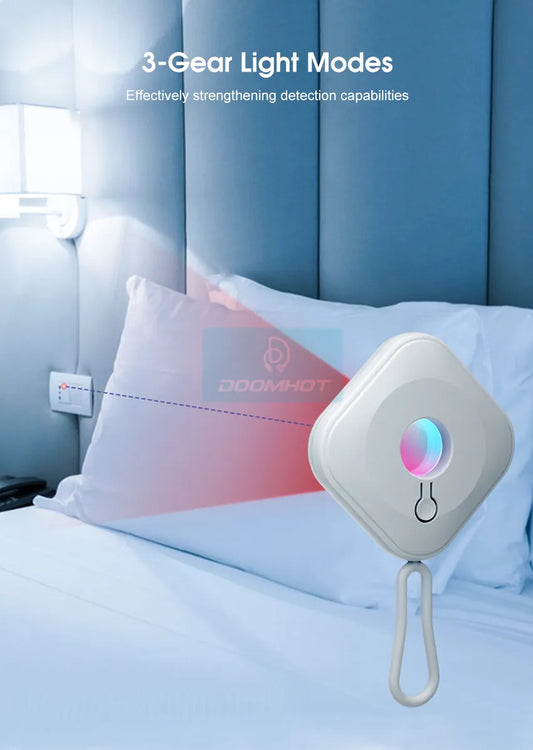 Mini Camera Detector Prevent Sneak Shots Infrared Light Hid-den Camera Detection Portable Pinhole Hidden Lens Detect Privacy Protection For Travel Hotel Outdoors